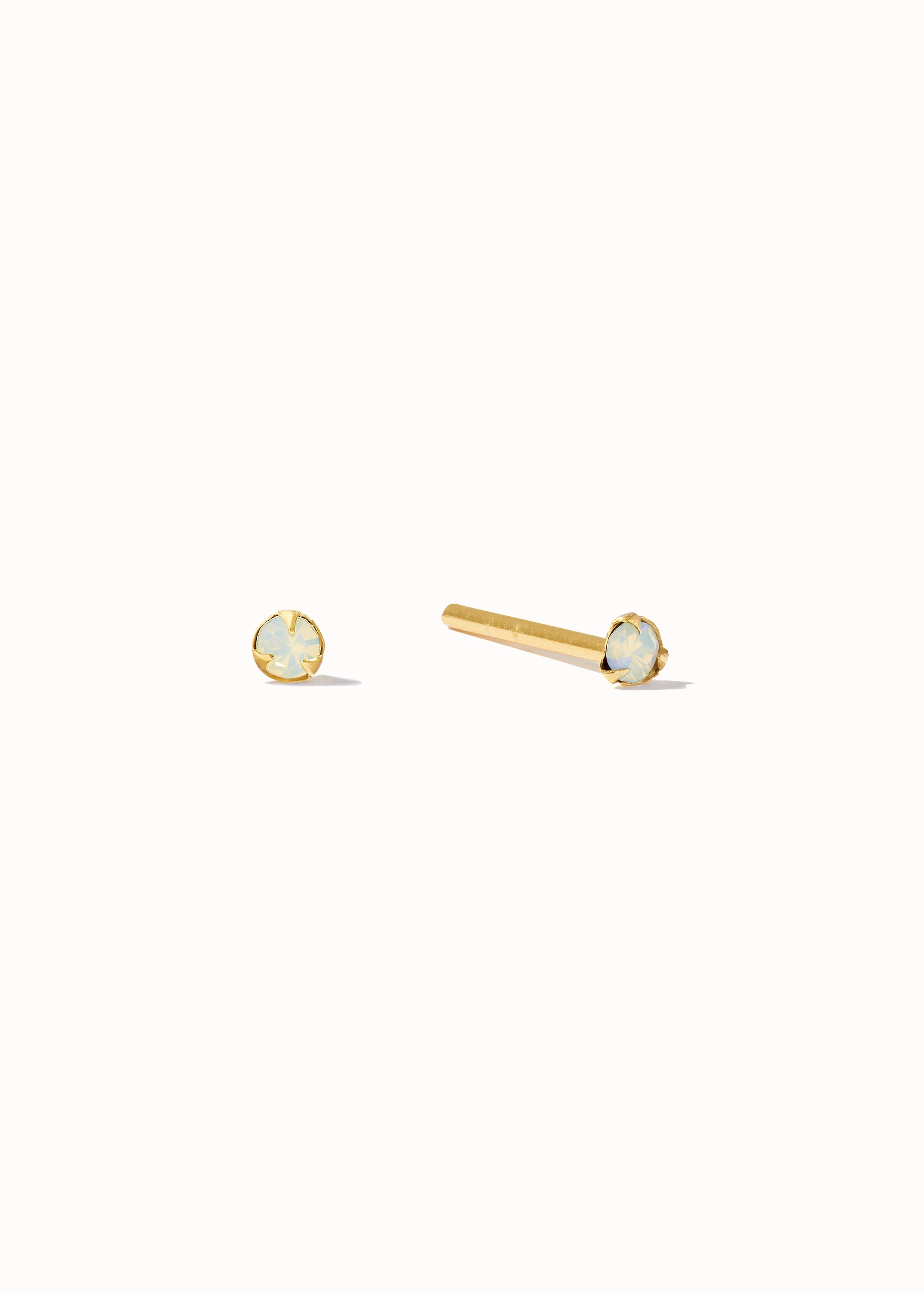 Green Opal Studs