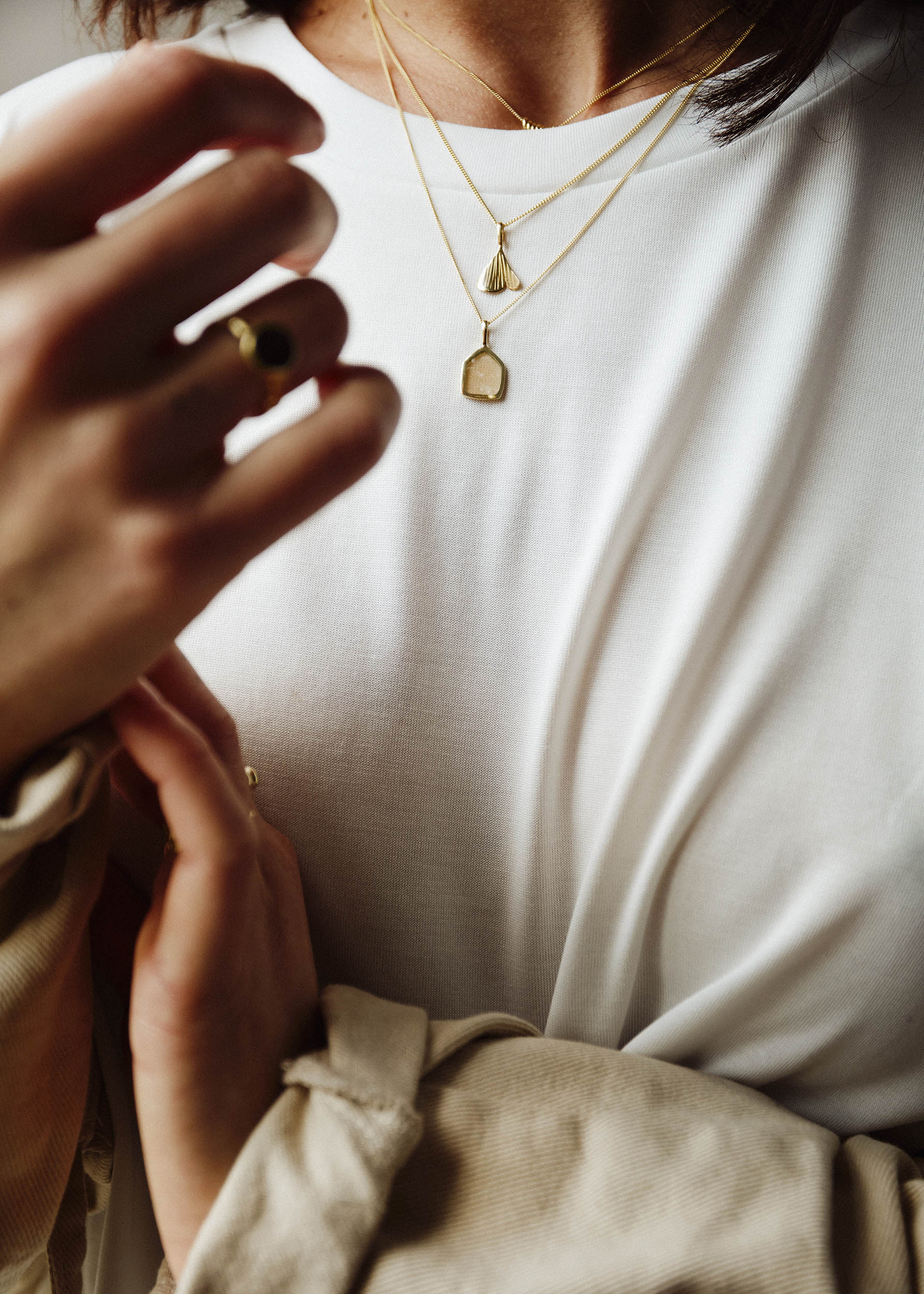 Modern Ginko Necklace