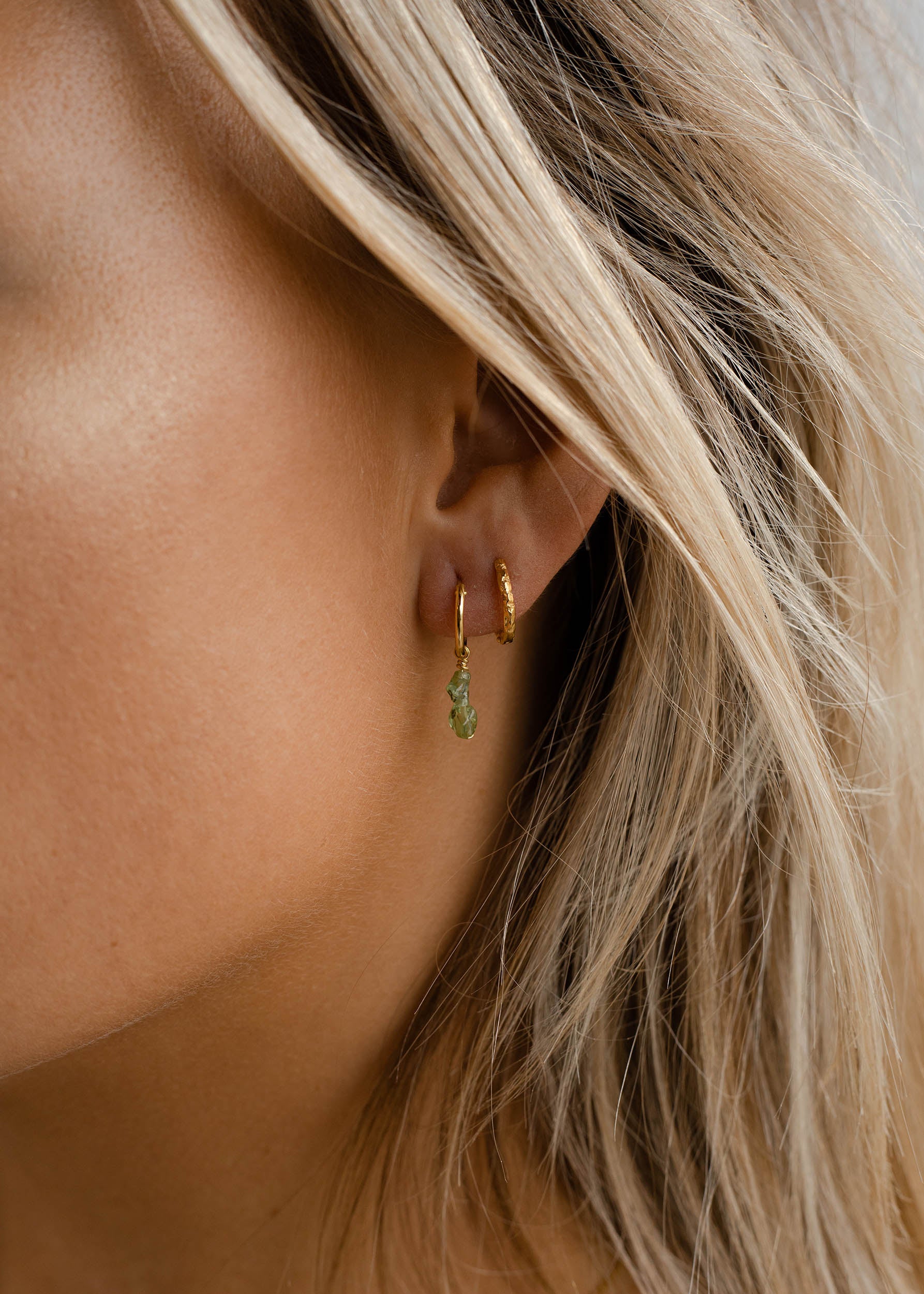 Peridot Hoop