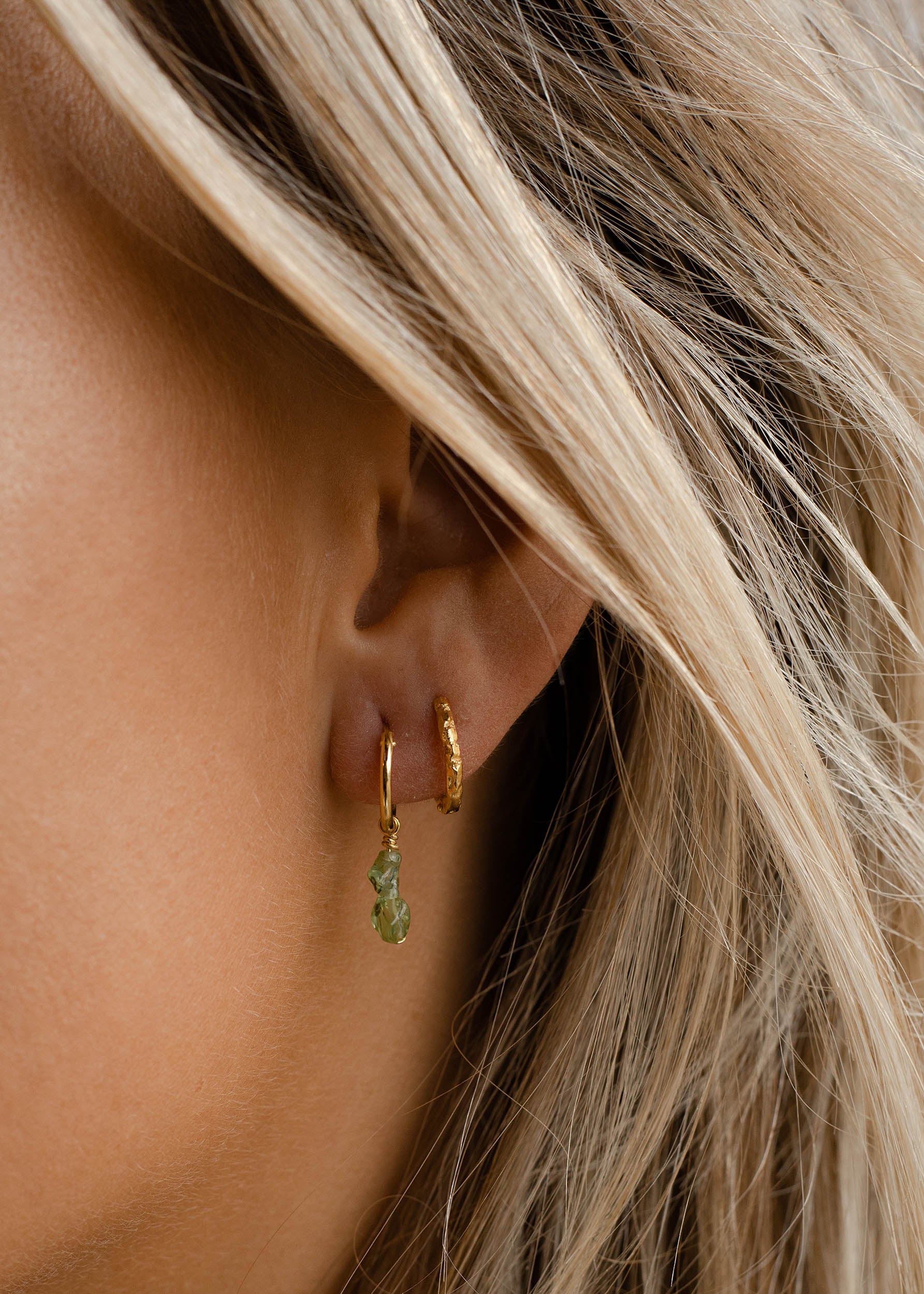 Peridot Hoop