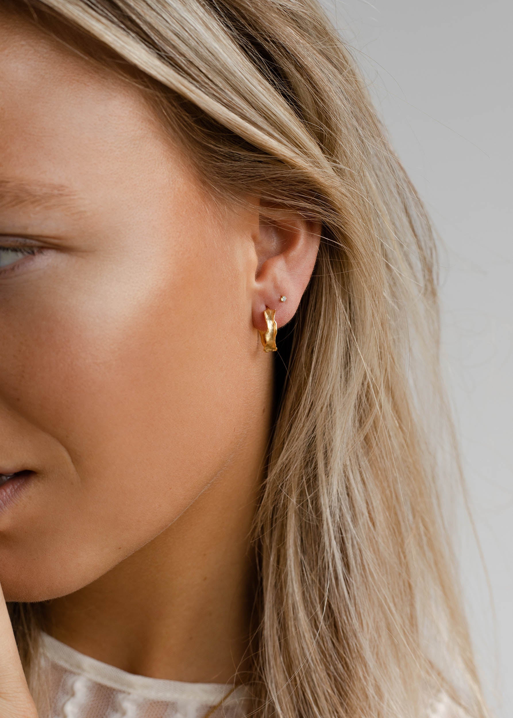 Green Opal Studs